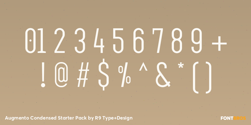 Augmento Condensed Starter Pack Font Poster #4