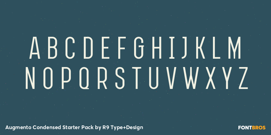 Augmento Condensed Starter Pack Font Poster #2