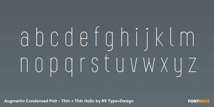 Augmento Condensed Pair - Thin + Thin Italic Font Poster #3