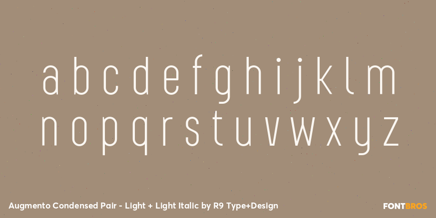 Augmento Condensed Pair - Light + Light Italic Font Poster #3