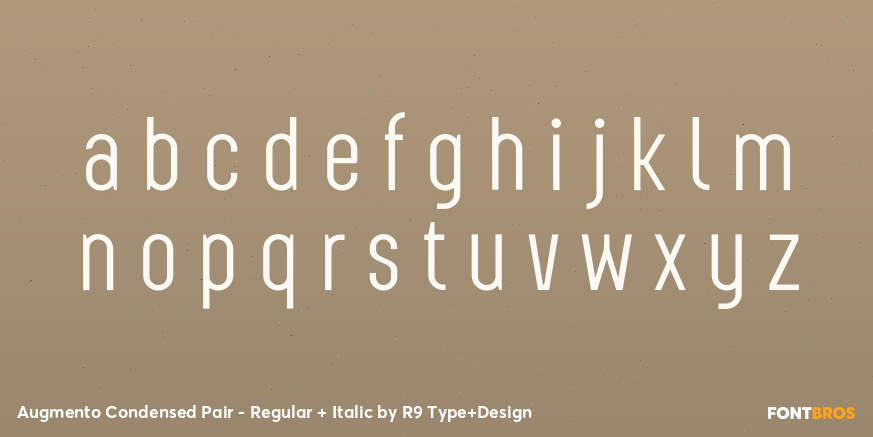 Augmento Condensed Pair - Regular + Italic Font Poster #3