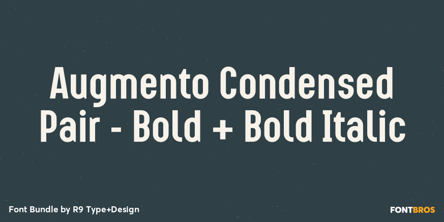Augmento Condensed Pair - Bold + Bold Italic Poster