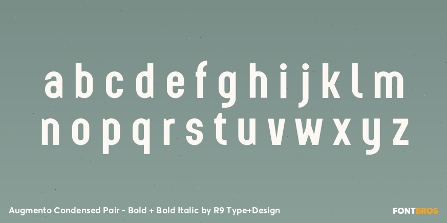 Augmento Condensed Pair - Bold + Bold Italic Font Poster #3