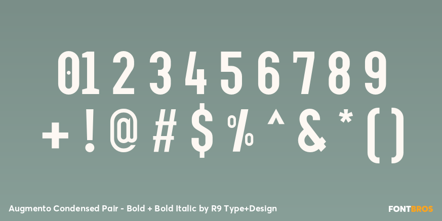 Augmento Condensed Pair - Bold + Bold Italic Font Poster #4