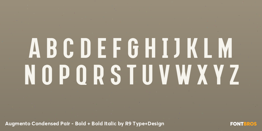 Augmento Condensed Pair - Bold + Bold Italic Font Poster #2