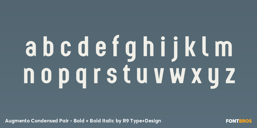 Augmento Condensed Pair - Bold + Bold Italic Font Poster #3