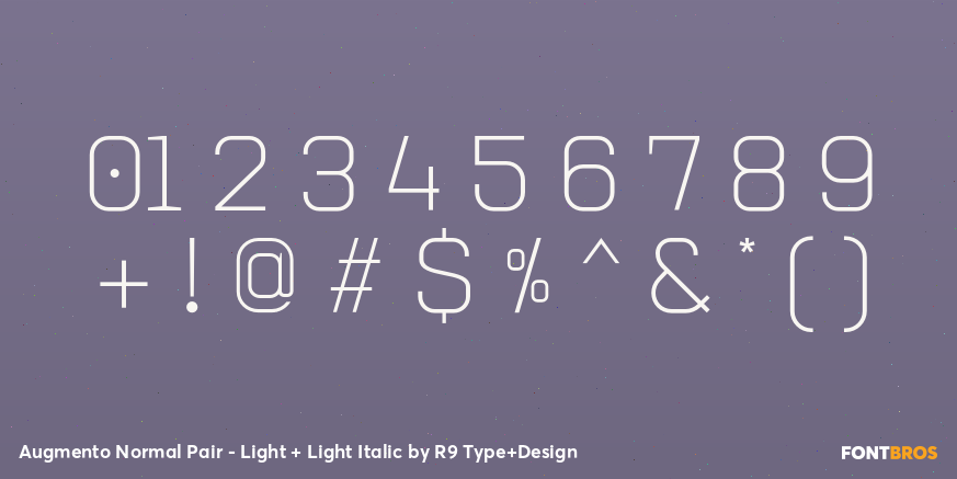 Augmento Normal Pair - Light + Light Italic Font Poster #4