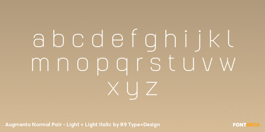 Augmento Normal Pair - Light + Light Italic Font Poster #3