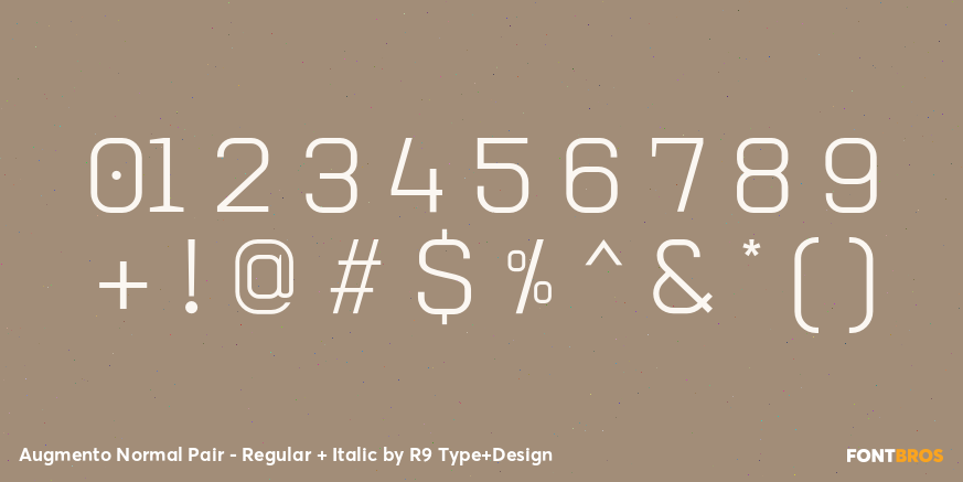 Augmento Normal Pair - Regular + Italic Font Poster #4