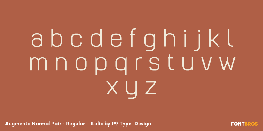 Augmento Normal Pair - Regular + Italic Font Poster #3