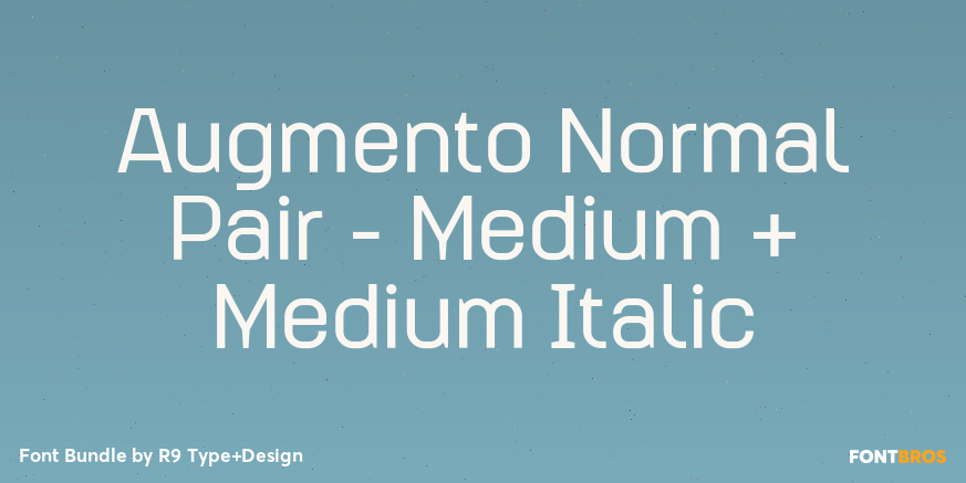 Augmento Normal Pair - Medium + Medium Italic Poster