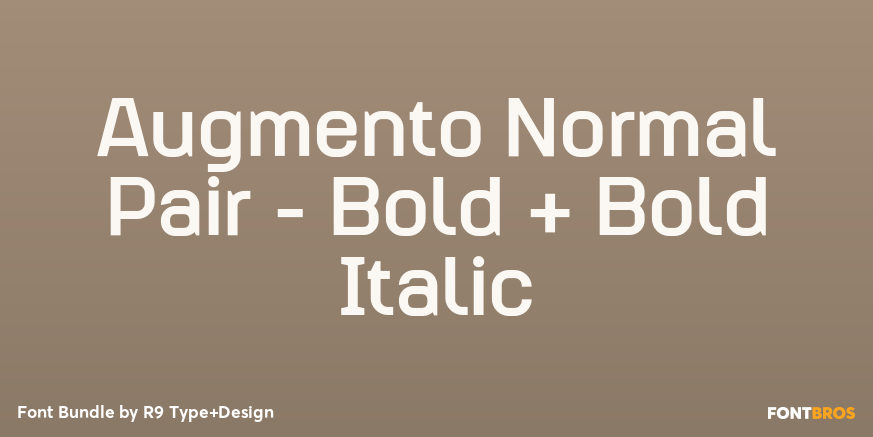 Augmento Normal Pair - Bold + Bold Italic Poster