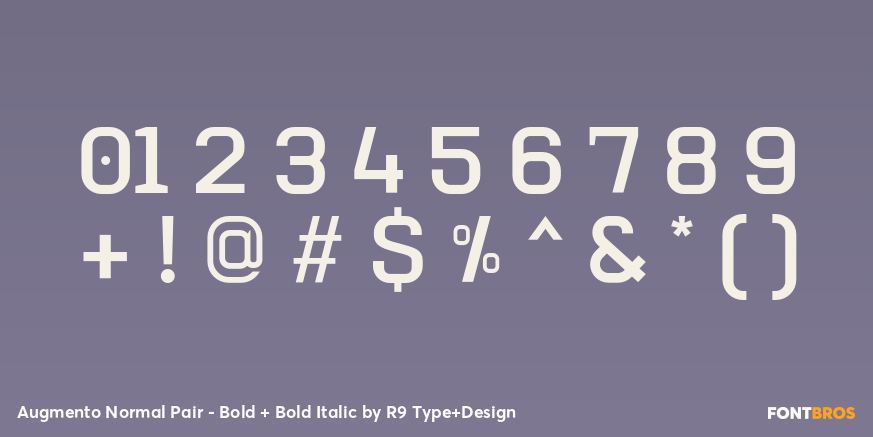 Augmento Normal Pair - Bold + Bold Italic Font Poster #4