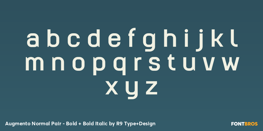 Augmento Normal Pair - Bold + Bold Italic Font Poster #3