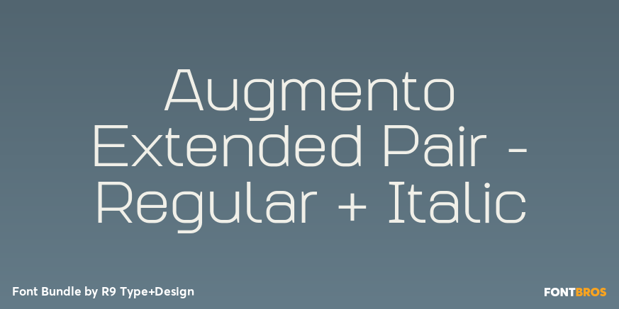 Augmento Extended Pair - Regular + Italic Font Poster #1