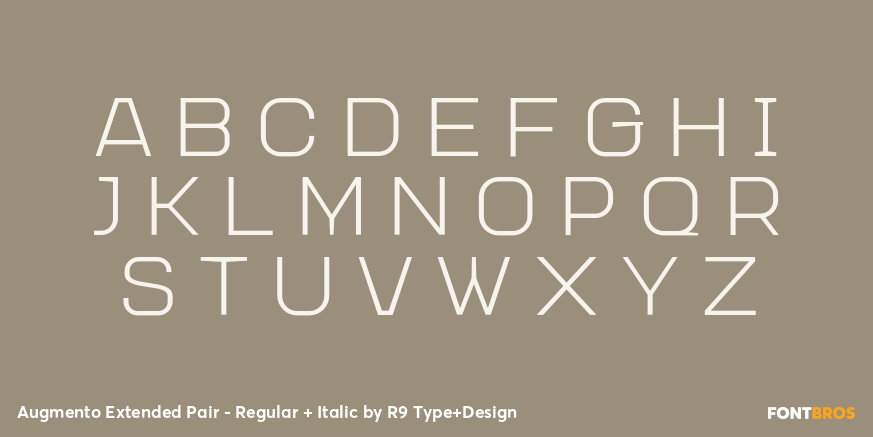 Augmento Extended Pair - Regular + Italic Font Poster #2