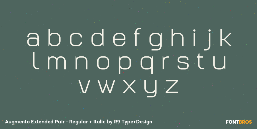 Augmento Extended Pair - Regular + Italic Font Poster #3