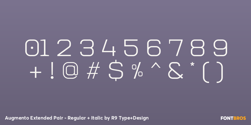 Augmento Extended Pair - Regular + Italic Font Poster #4