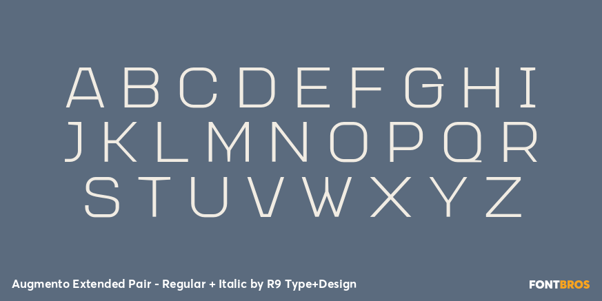 Augmento Extended Pair - Regular + Italic Font Poster #2