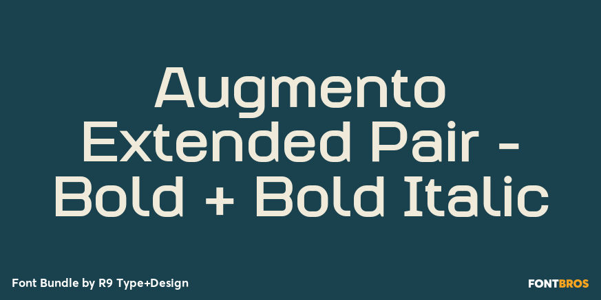 Augmento Extended Pair - Bold + Bold Italic Poster