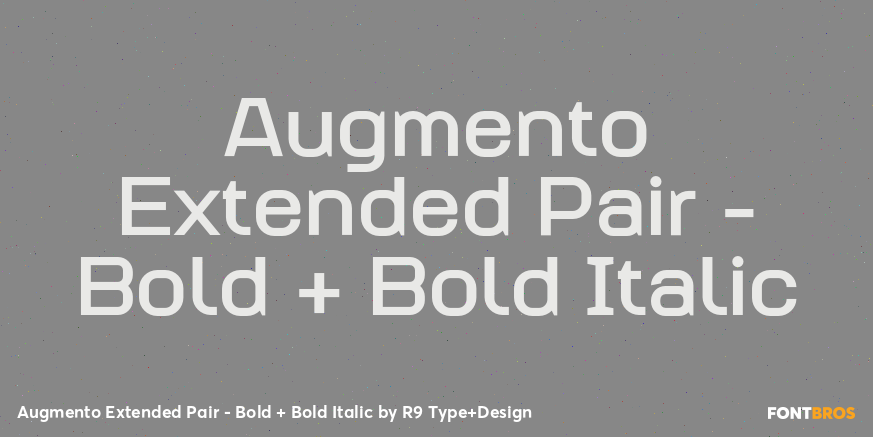 Augmento Extended Pair - Bold + Bold Italic Font Poster #1
