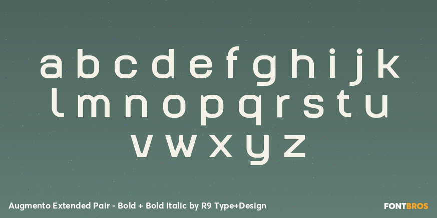 Augmento Extended Pair - Bold + Bold Italic Font Poster #3