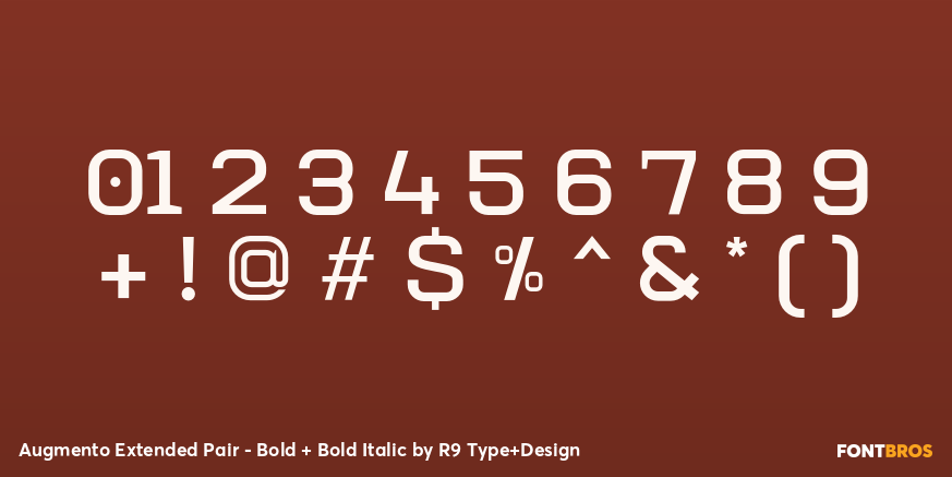 Augmento Extended Pair - Bold + Bold Italic Font Poster #4