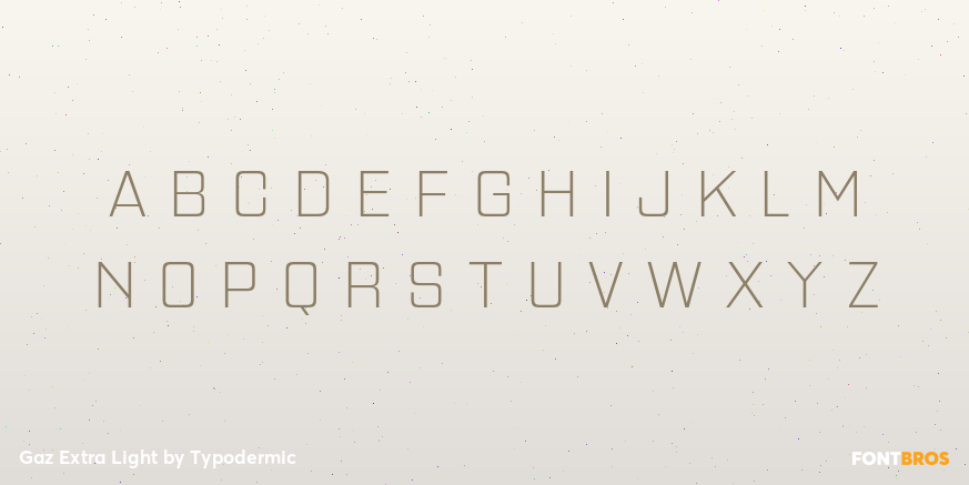 Gaz Extra Light Font Poster #3