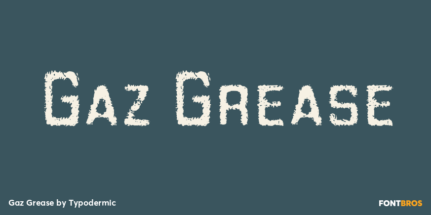 Gaz Grease Font Poster #1