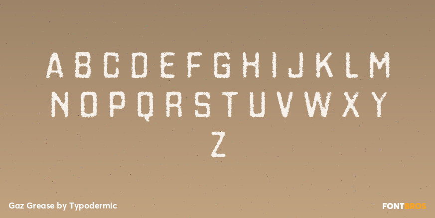 Gaz Grease Font Poster #2