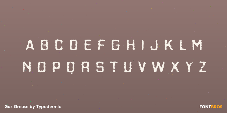 Gaz Grease Font Poster #3
