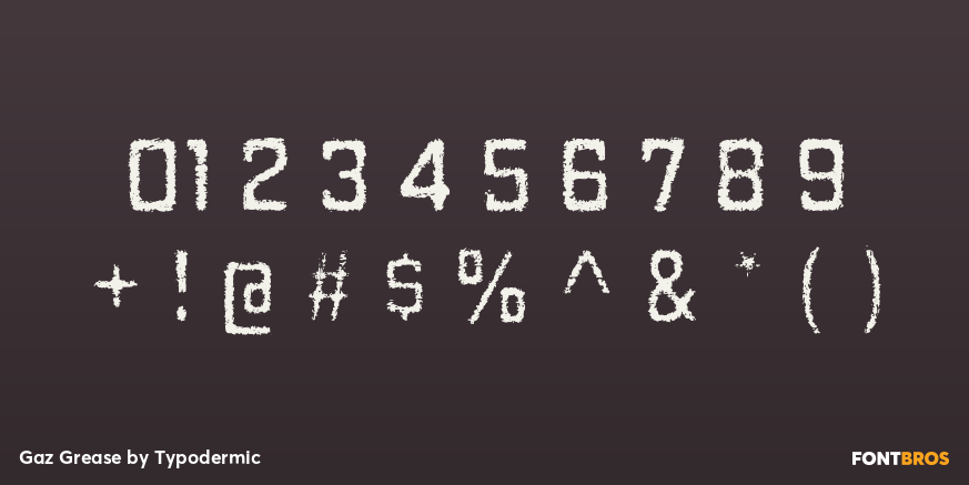 Gaz Grease Font Poster #4