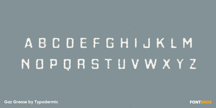 Gaz Grease Font Poster #1