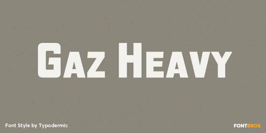 Gaz Heavy Font Poster #1