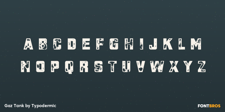 Gaz Tank Font Poster #1