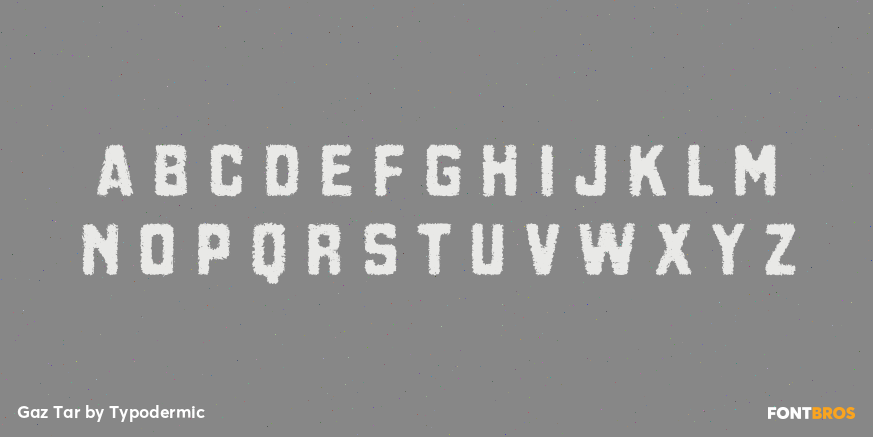 Gaz Tar Font Poster #2