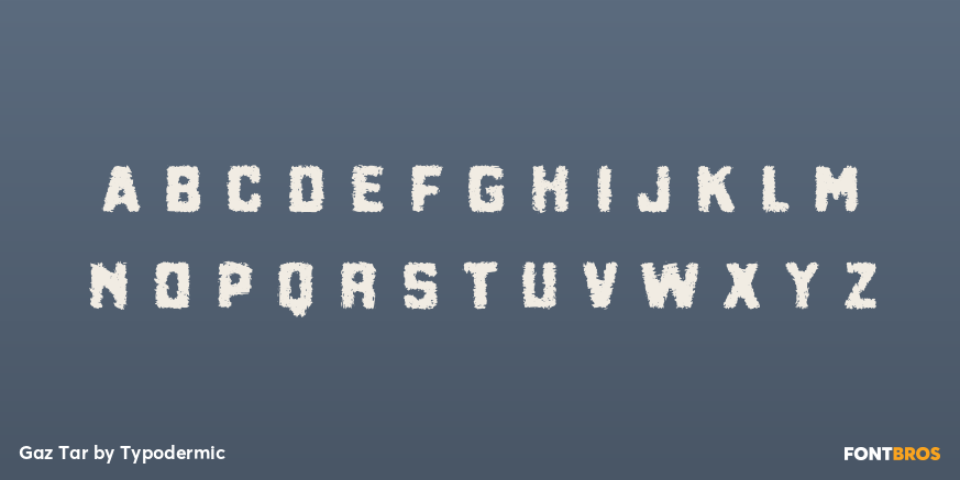 Gaz Tar Font Poster #3