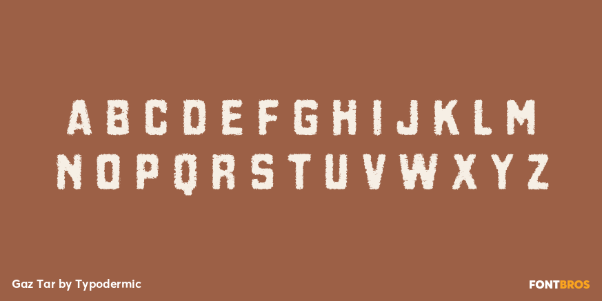Gaz Tar Font Poster #1