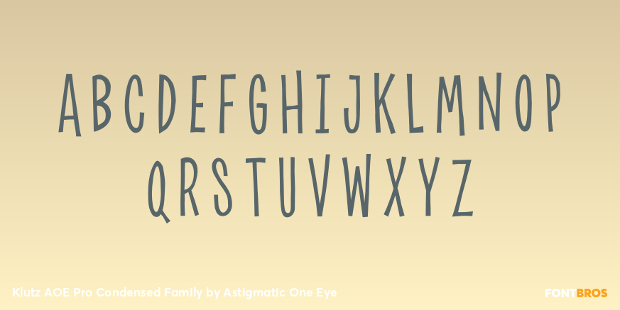 Klutz AOE Pro Condensed Family Font Poster #2