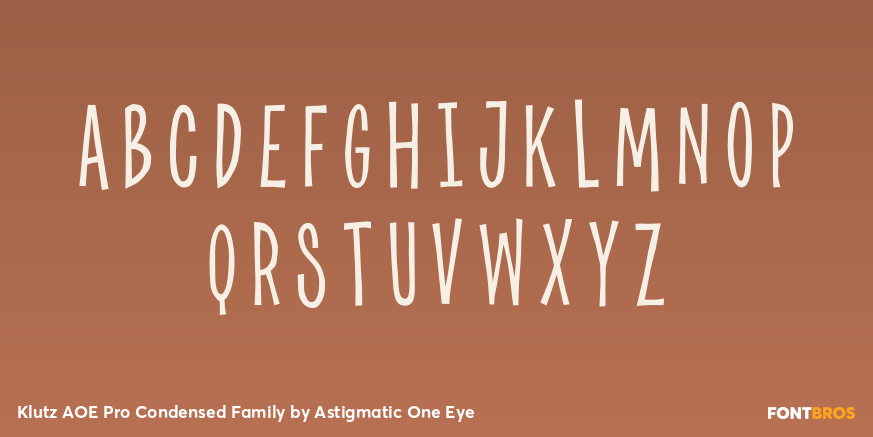 Klutz AOE Pro Condensed Family Font Poster #3