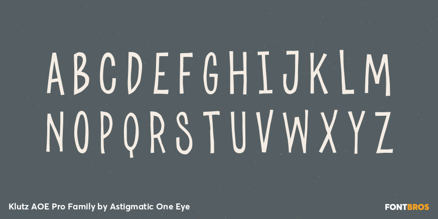 Klutz AOE Pro Family Font Poster #3