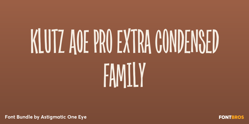 Klutz AOE Pro Extra Condensed Family Poster
