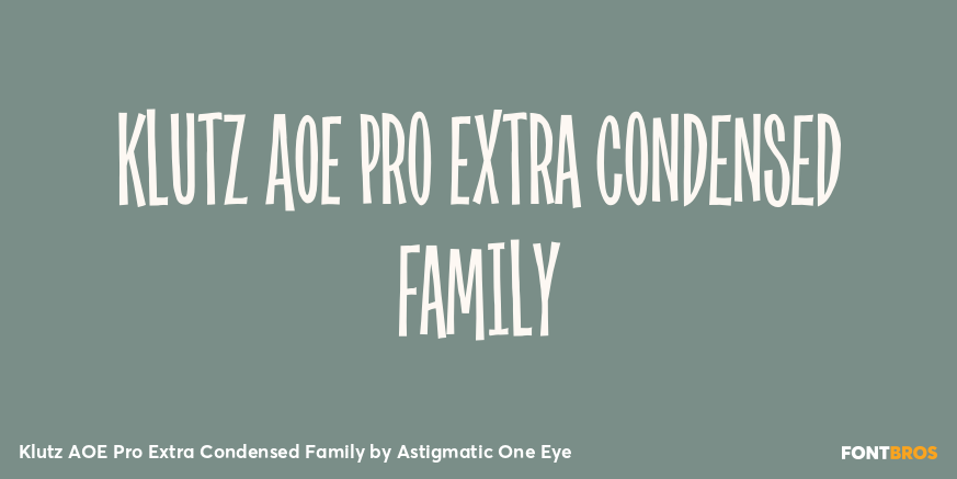 Klutz AOE Pro Extra Condensed Family Poster