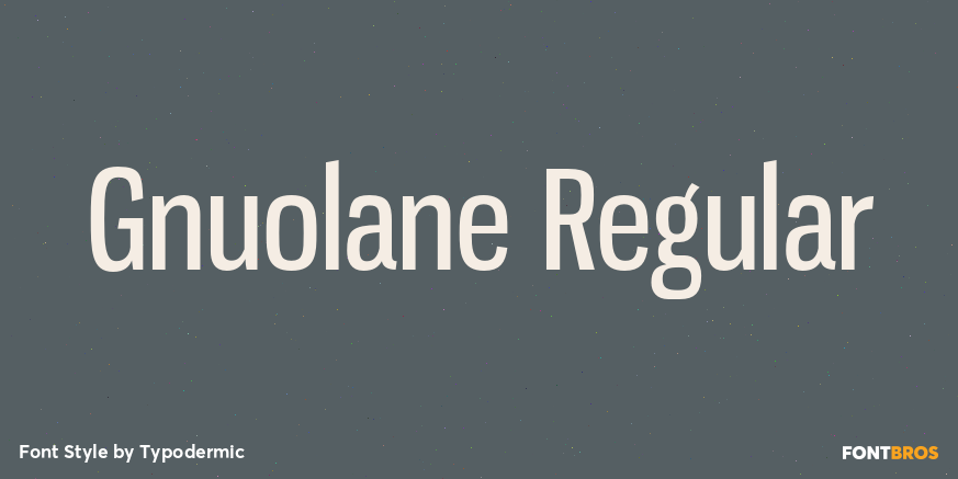 Gnuolane Regular Font Poster #1