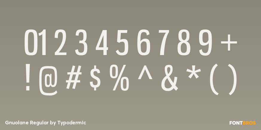 Gnuolane Regular Font Poster #1