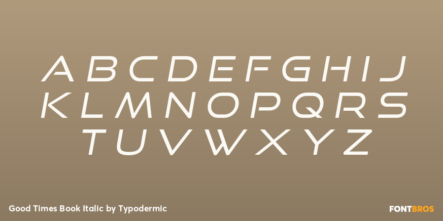 Good Times Book Italic Font Poster #3