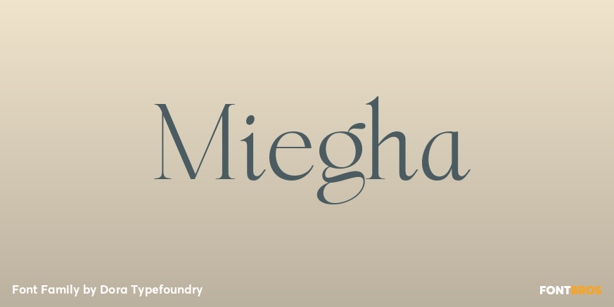 Miegha Font Poster