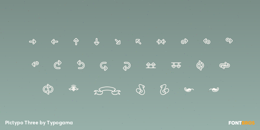 Pictypo Three Font Poster #3