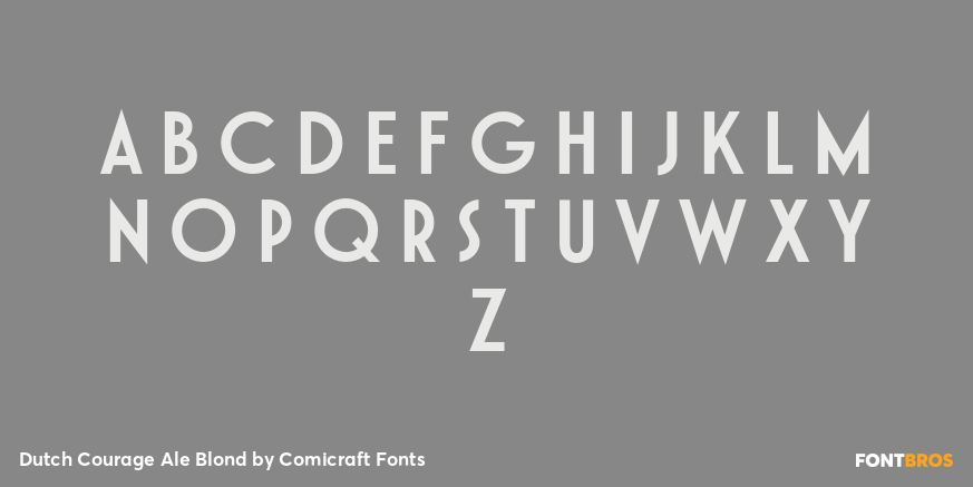 Dutch Courage Ale Blond Font Poster #2