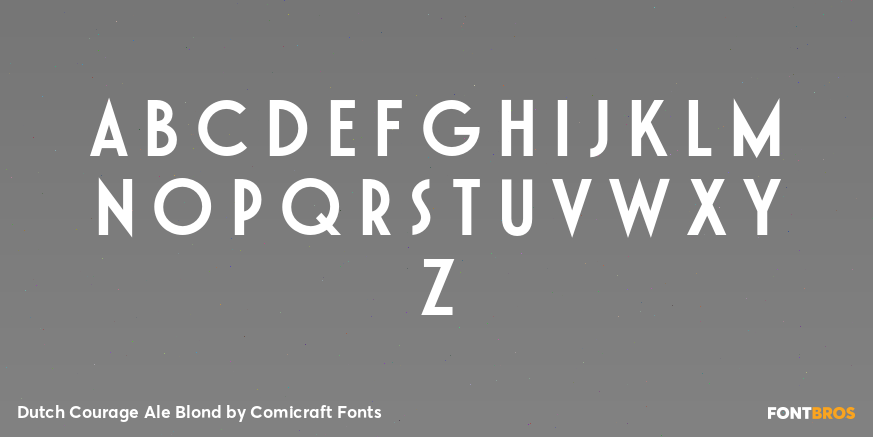 Dutch Courage Ale Blond Font Poster #1